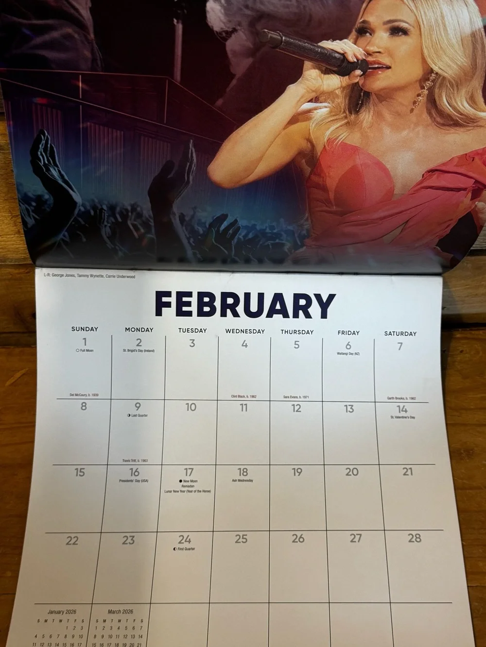 Grand Ole Opry 100th Anniversary 2026 Calendar -  12x12 (Dolly Parton, Lainey…)